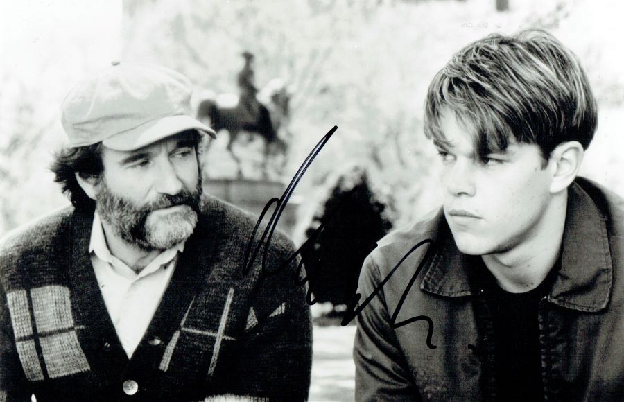Good Will Hunting Photograph Display Signed by Matt Damon - Memorabilia Framers Shop